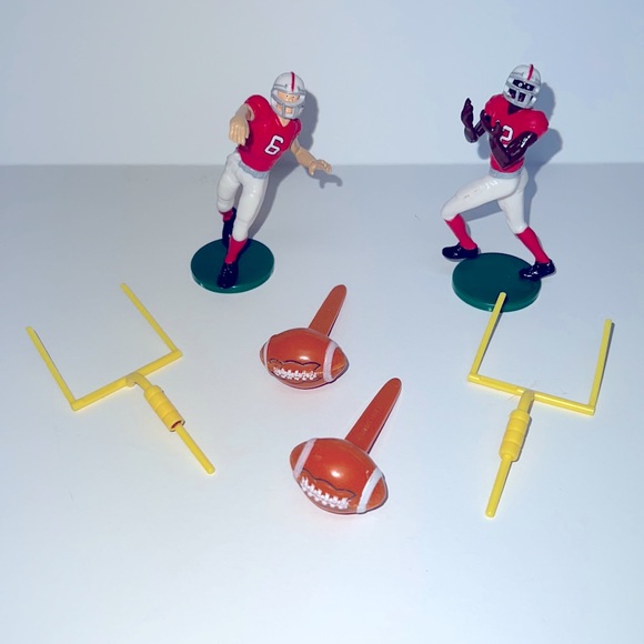 ⭐️3/$15 Touchdown Football Cake Topper Set QB#6 Receiver #12 DecoPac 6pc Party - Picture 5 of 11